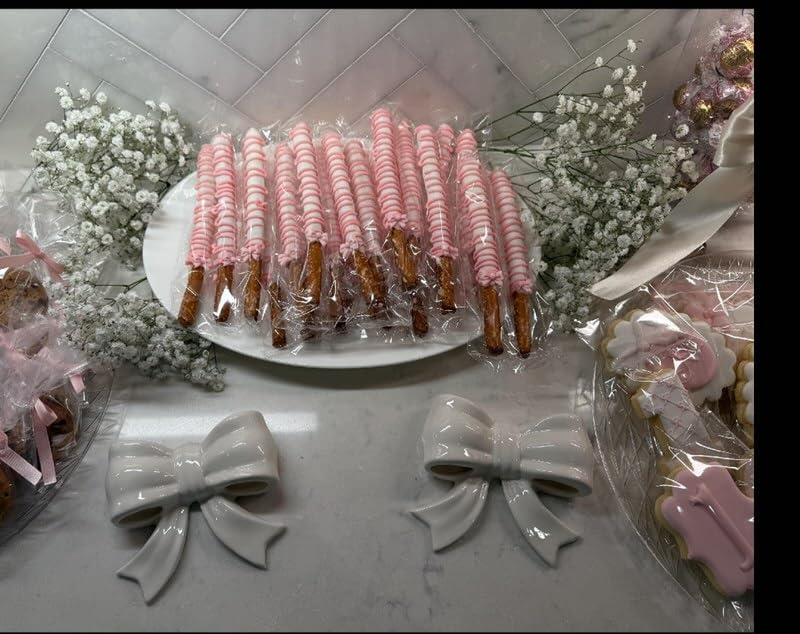 Ronita's bakery Sweet baby blue chocolate covered pretzels 12 Rods
