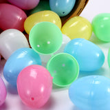 XUNPENG 100 Easter Eggs, Plastic Raffle eggshells, Open Eggs, gacha Eggs, 2.36 * 1.77 inches