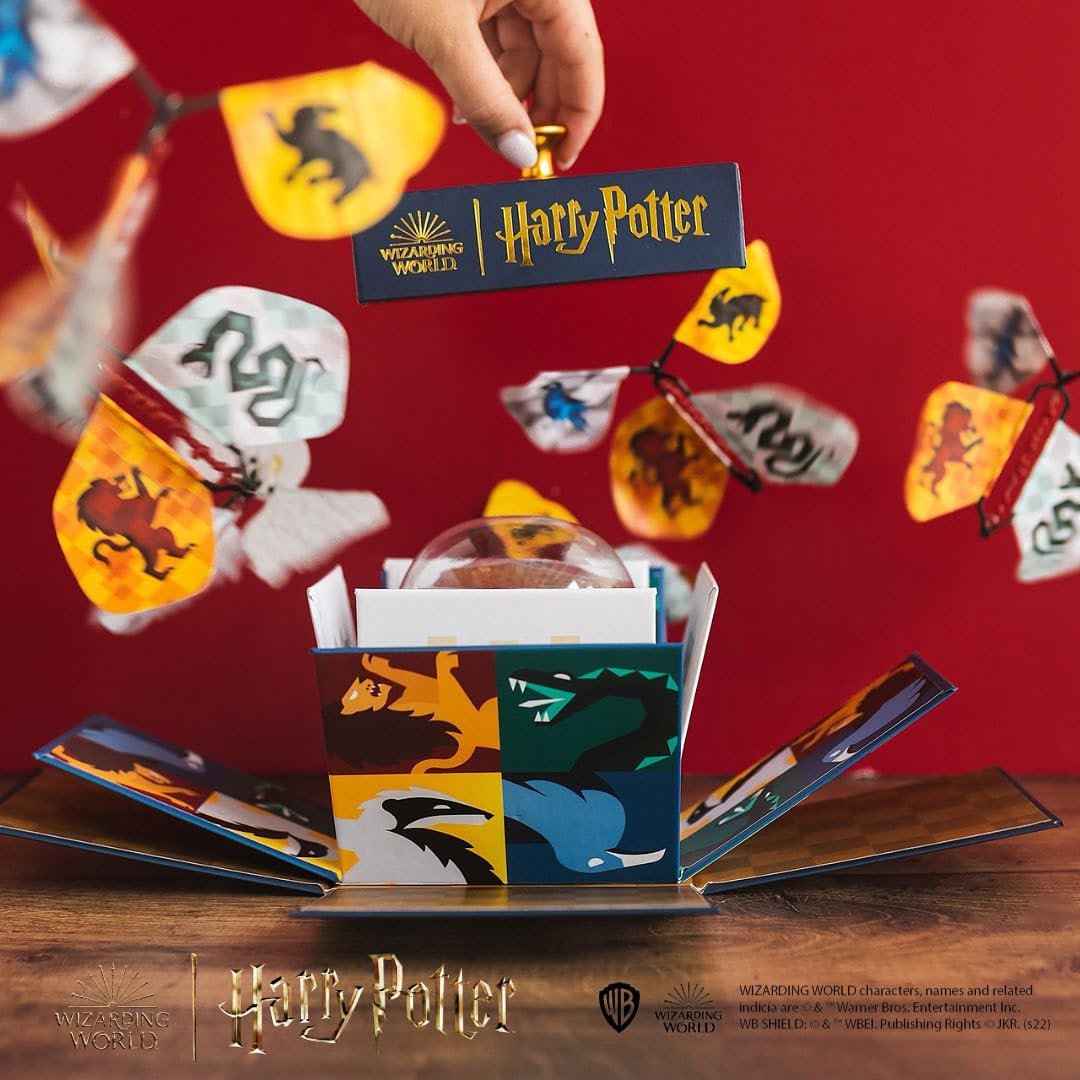 Harry Potter Flying Butterfly Explosion Gift Box Bundle by Send A Cake - Includes 3" Chocolate Mini Bundt Cake - Magical Birthday & Special Occasion