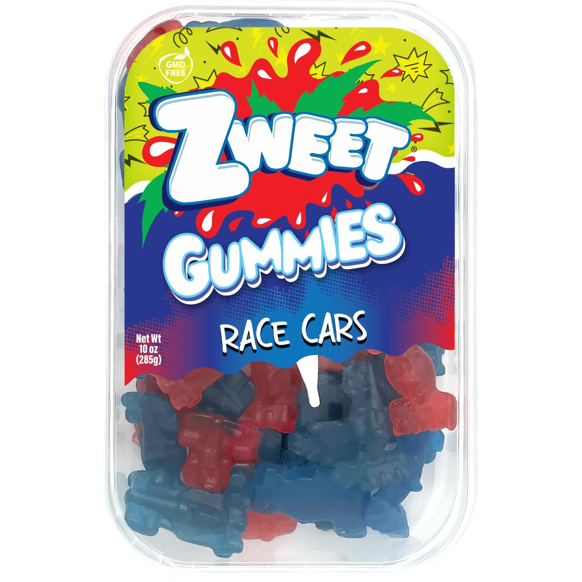 Zweet Gummy Race Cars - 10 oz. Tub