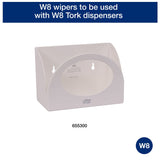 Tork Foodservice Cleaning Towel Blue/White W8, Z-Folded, 4 x 80 Cloths, 192183