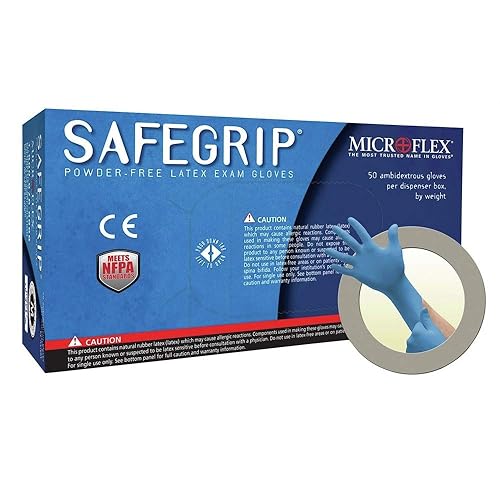 Ansell MICROFLEX Diamond Grip MF-300 Exam Standard Gloves - Size XL, Natural (Box of 100)