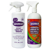 FOLEX Instant Carpet Spot Remover and Hardwood, Laminate, Tile & Floor Cleaner Bundle - Powerful Stain Remover for Carpet, Rugs, Upholstery