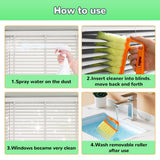 Blind Cleaner Tool, Detachable Window Blind Cleaner Duster Tool, 7 Fingers Dusting Cleaner Mini Blind Duster Brush for Blinds Air Conditioner Vents