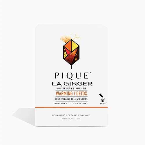 Pique La Ginger - Supports Healthy Immunity, the Natural Inflammatory Response, and Natural Detox Pathways - 28ct Single Serve Sticks (Pack of 1)