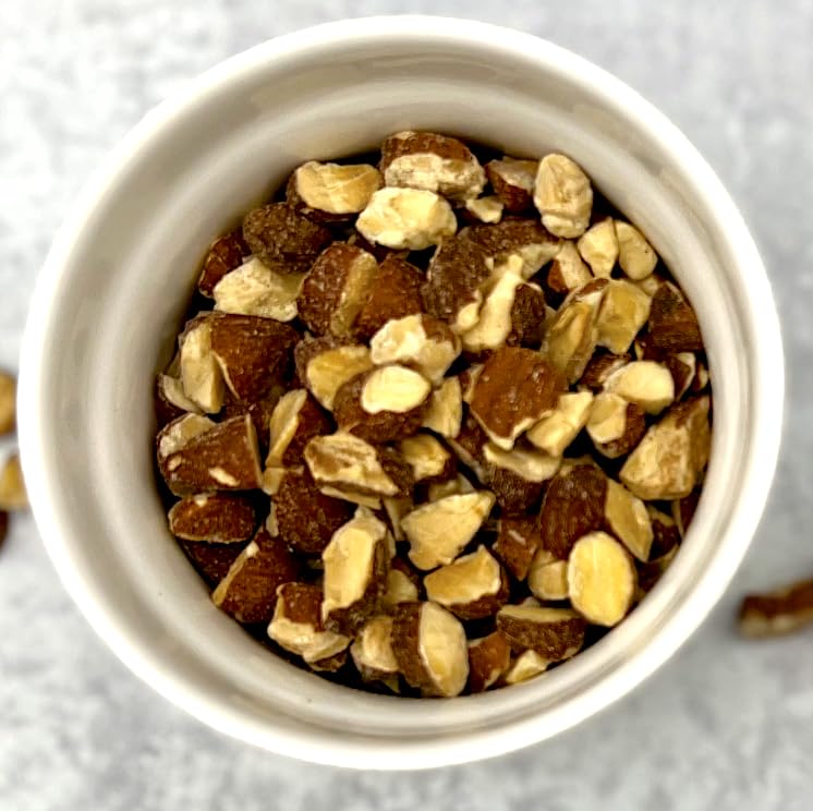 Wilderness Poets, Organic Roasted Bulk Almond Butter Stock, California-Grown, Dry Roasted and Diced - Use in Baking, Sprinkle on Salads, Deep Nutty