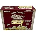 Amish Country Popcorn | Old Fashioned Microwave Popcorn | Medium White 3 Pack Butter | Non-GMO, Gluten Free, Microwaveable and Kosher (3 Bags)