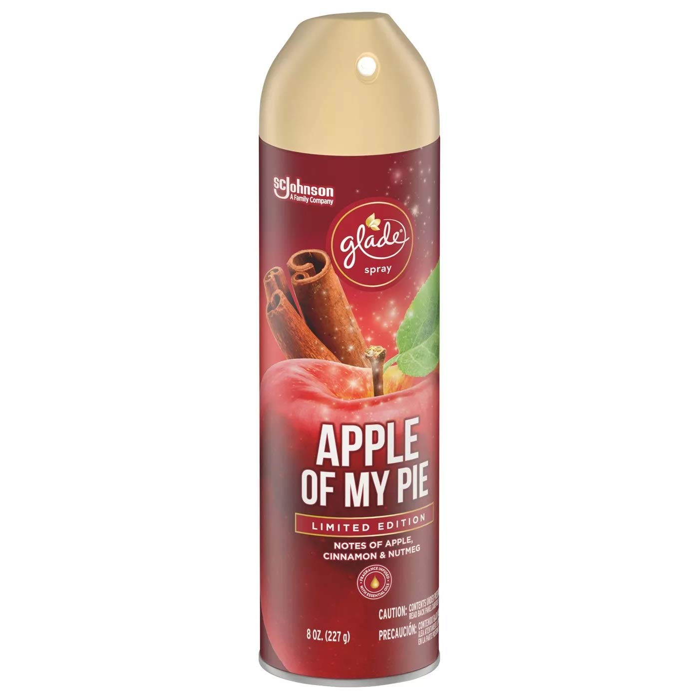 Glade Air Freshener Spray - Apple of My Pie - Net Wt. 8 OZ (227 g) Per Can - Pack of 6 Cans