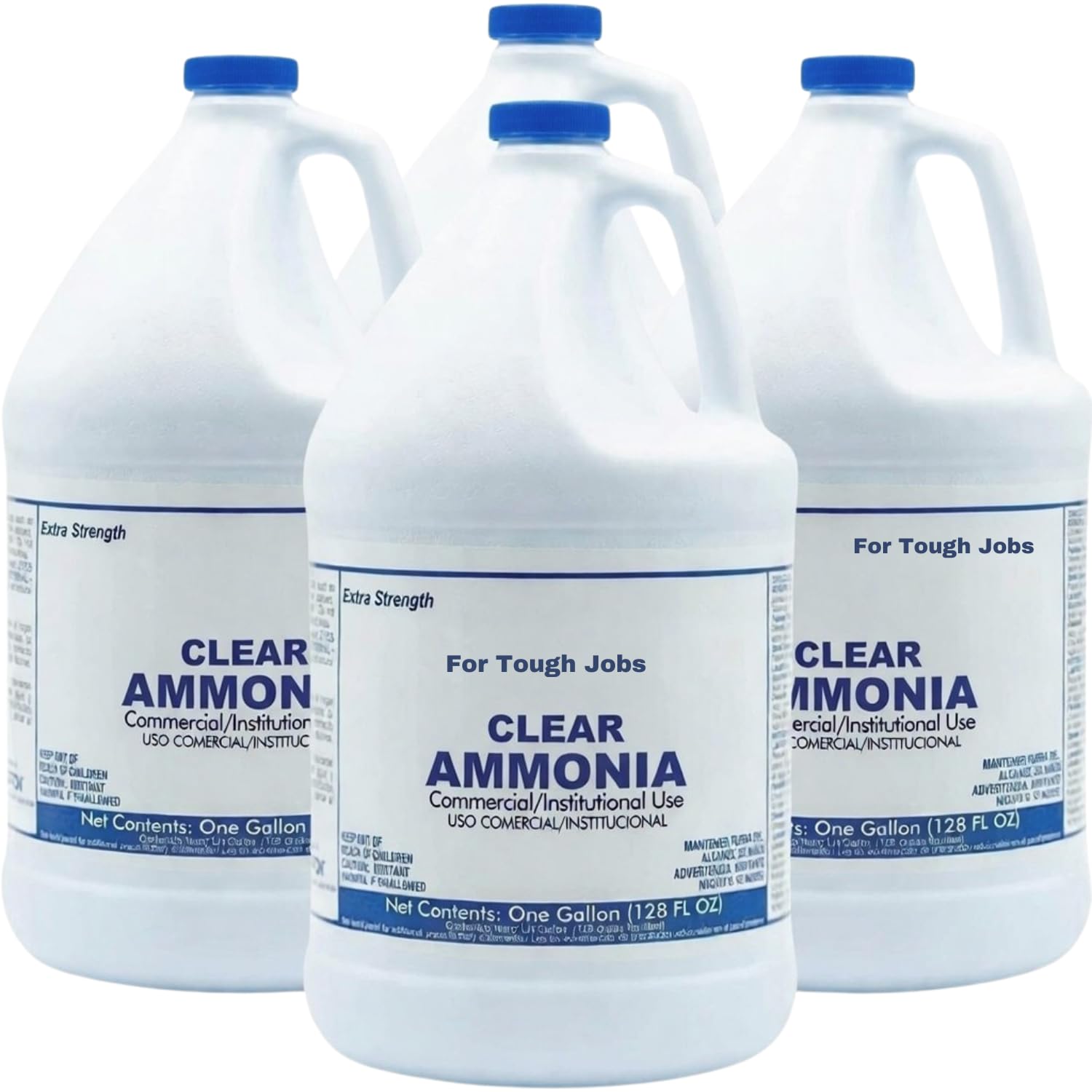 Hathoro (4 Gallons) Clear Ammonia Cleaner Liquid, Multi-Surface Cleaning Solution | Removes Grease, Hard Water Stains and Odors - Multipurpose Kitchen