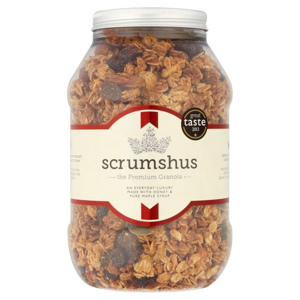 Scrumshus Granola Honey & Maple Syrup (500g) - Pack of 2