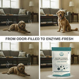 GLAT Group Enzyme-Powered Carpet Deodorizer (Powder) - Cozy Weather | Natural Pet Odor Eliminator | Bio-Enzymatic Formula, Premium Performance, Eco