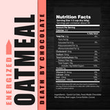 NEW! Energized Oatmeal Death By Chocolate - Feast Mode Flavors - 40 ounce, 2.5 pounds, 30 servings, breakfast healthy health antioxidants gluten free