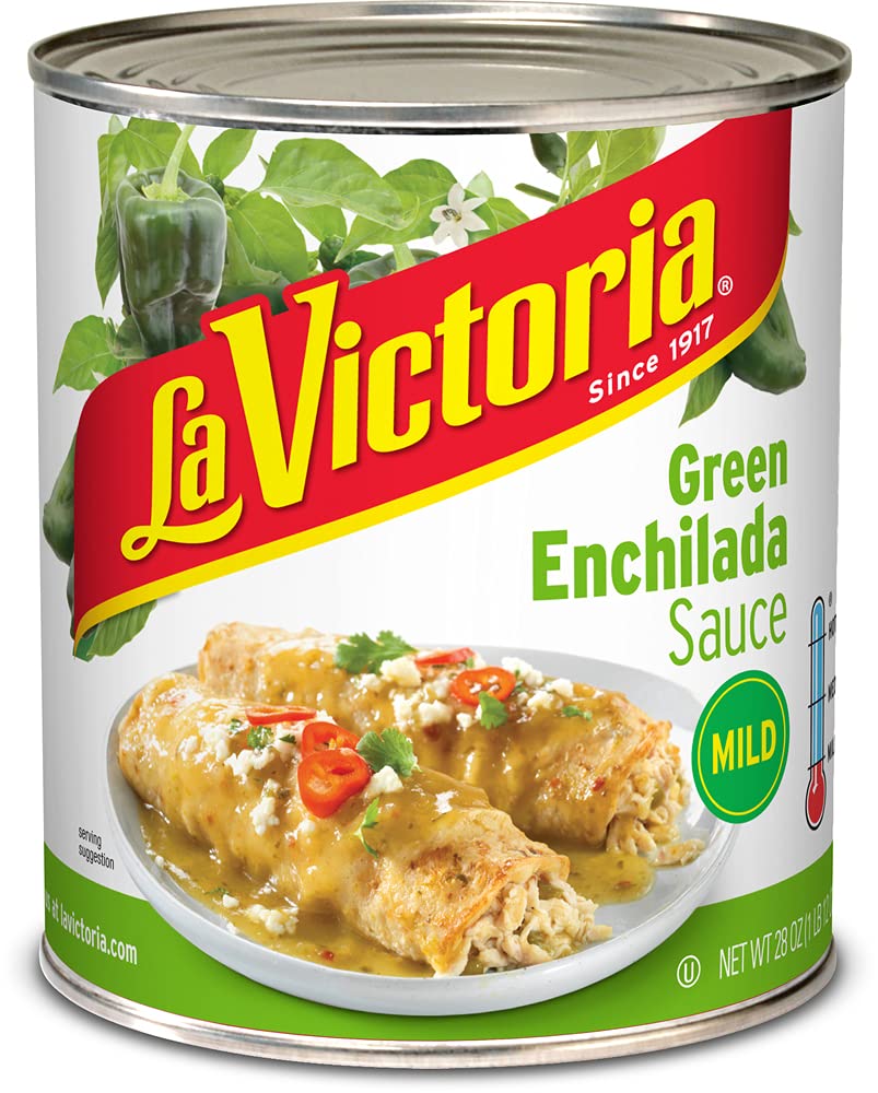 La Victoria Green Chile Enchilada Sauce Mild, 28 Ounce (Pack of 12)