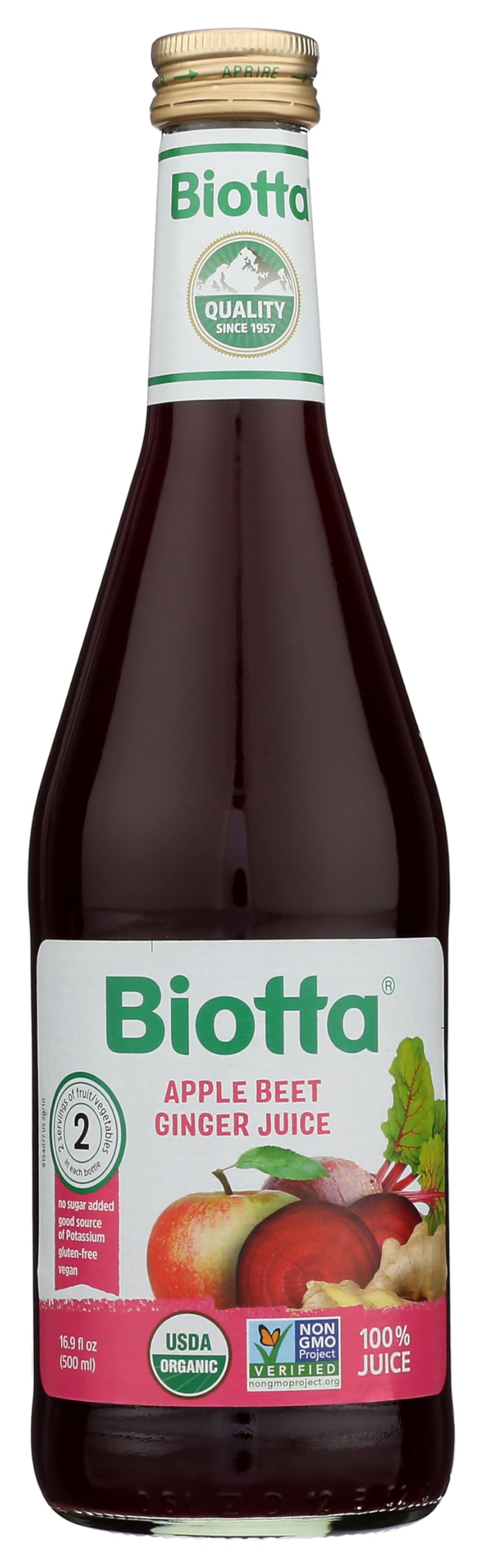 BIOTTA JUICE APPLE BEET GNGR ORG 16.9OZ