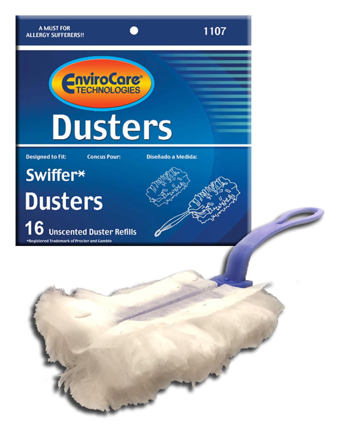 EnviroCare Replacement Duster Refills for Swiffer Dusters 16 Unscented Dusters