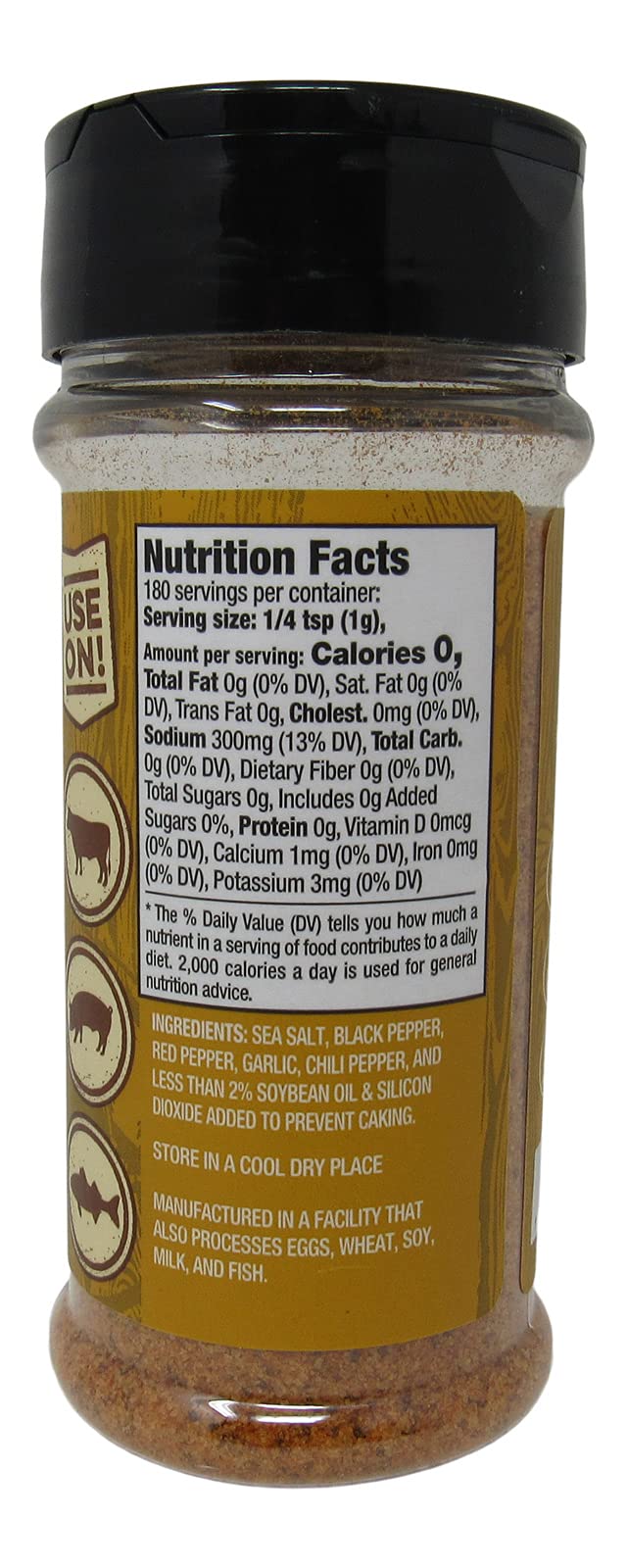 Buc-ee's Texas Round Up Cajun Seasoning, Gluten Free, One 6.35 Ounce Shaker Bottle