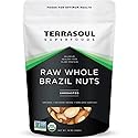 Terrasoul Superfoods Organic Brazil Nuts, 1 Lb - Raw | Unsalted | Rich in Selenium