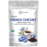 Organic French Chicory Root, 2lbs | Roasted Chicory Granule | Brews like Regular Coffee | Caffeine Free Coffee Substitute | Rich in Prebiotic Fiber |