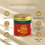 VAHDAM Instant Chai Tea (3oz/85g) - Traditional Masala Chai | Makes 100 Cups | Natural Spices, Zero Calories | Instant Indian Tea - No Steeping |