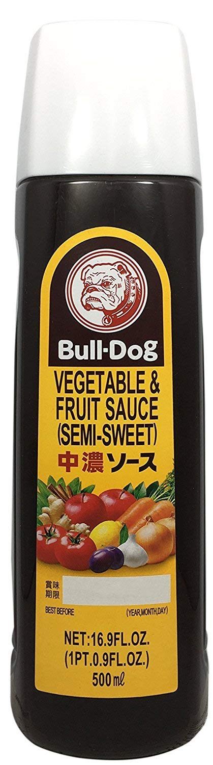 Bull-Dog Chuno Semi-Sweet Sauce 16.9 Fl. Oz. (3 Bottles)