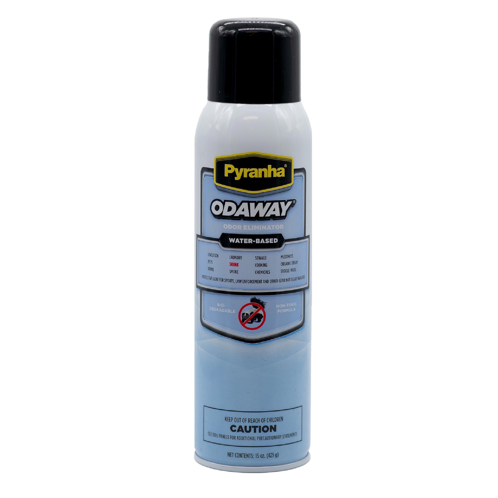 Pyranha Odaway Ready-to-Use Odor Eliminator Spray - Broad Spectrum Scent Neutralizer for Home, Kennel, Car, Bathroom & Gear, BOV Can 15 oz