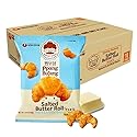 Nongshim Ppang Bujang Salted Butter Roll Snack - Savory and Salty Baked Good with Salted Butter, Croissant Shaped, Soft and Crunchy Korean Snack, 1.94