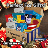 Assorted Chips Variety Pack - 50 Count Snack Box with Potato Chips, Pretzels, Popcorn, and Crunchy Snacks - Individually Wrapped for School, Office