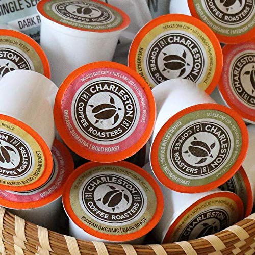 Charleston Coffee Roasters | Specialty Organic, Single Serve Pods | Hand Picked, Premium Slow Roast Beans | Breakfast Blend (10 count)