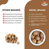 Angel Brand Whole Nutmeg 4 oz Pouch - Premium Nutmeg Spice for Baking, Cooking, Desserts, and Spice Blends.