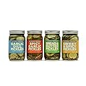 The People's Provisions - Just The Pickles - Garlic Dill, Spicy Garlic, Bread & Butter and Sweet & Spicy Pickles in one gift pack (4 jars)