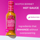 Tabañero Scotch Bonnet Pepper Hot Sauce, All-Natural Gourmet, Bottle, 5 oz