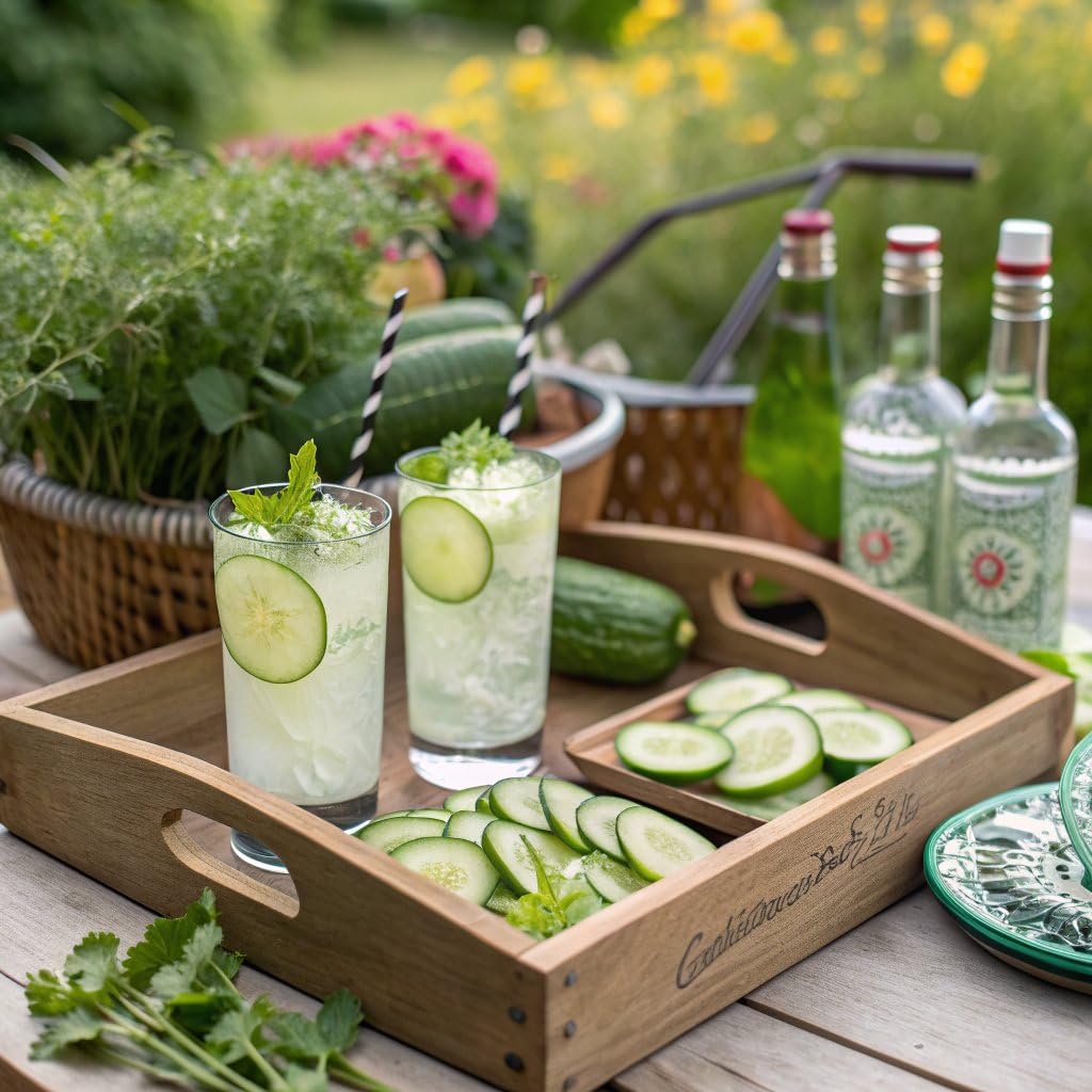 Fever-Tree Sparkling Cucumber - Premium Low Calorie Mixer for Cocktails and Mocktails, 6.8 fl oz Bottles, Pack of 24 - Naturally Sourced, Non-GMO