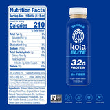 Koia Elite - Vanilla - 32g Protein - Ready To Drink Plant Protein Shake - Low Sugar, Dairy Free, Gluten Free, Soy Free, Non GMO, Kosher, Vegan (12 Fl
