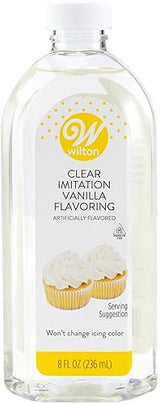 Wilton Clear Imitation Vanilla 8 Oz Bottle