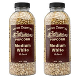Amish Country Popcorn | 2-14 oz Bottles | Medium White Popcorn Kernels | Old Fashioned, Non-GMO and Gluten Free (2-14 oz Bottles)