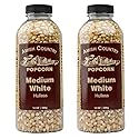 Amish Country Popcorn | 2-14 oz Bottles | Medium White Popcorn Kernels | Old Fashioned, Non-GMO and Gluten Free (2-14 oz Bottles)