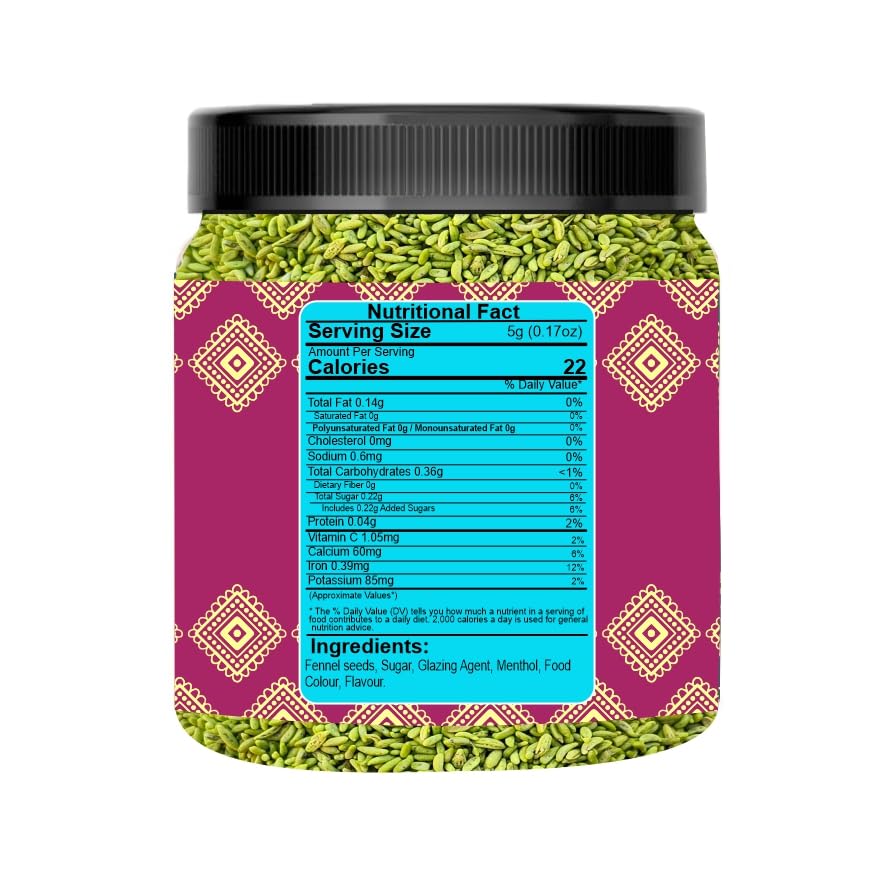AWZLWN Natural Rasbhari Saunf 3.52 OZ (100 GM) | Set oF 1 | AWZLWN