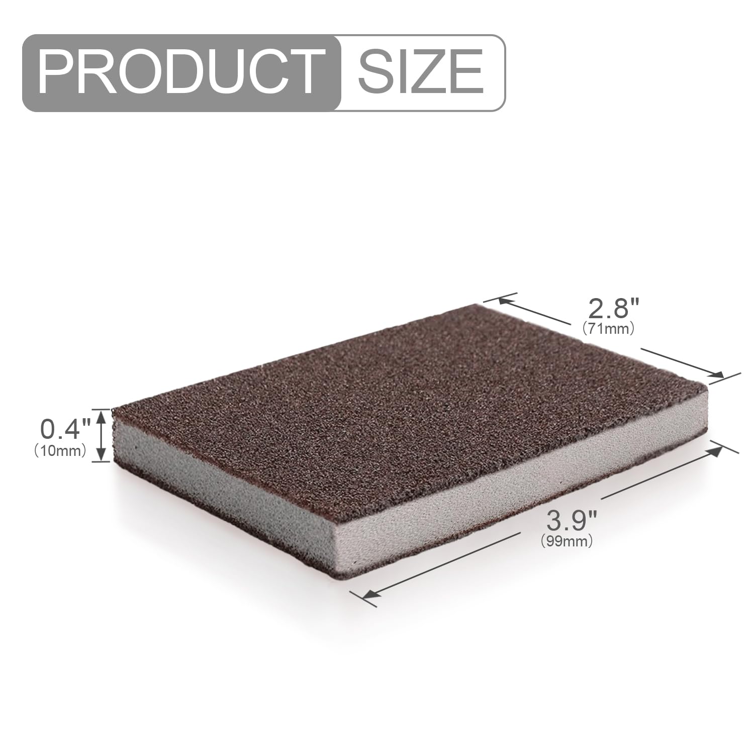 Krisler Carborundum Sponge Nano Emery Sponges Caspian Stone Pot Clean Brush Rust Eraser Grit Scouring Pads Pot Cleaning Pads with Carborundum Washing