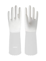 LANON Protection wahoo PVC Dishwashing Cleaning Gloves, Reusable Unlined Kitchen Gloves, Non-Slip, Medium