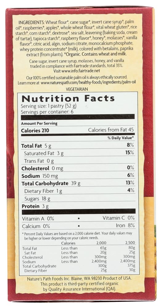 Natur?'s Path ?rganic Fr?st?d T?ast?r Pastri?s - Razzi Raspb?rry - Cas? ?f 12-11 ?z. - Bulk Buy