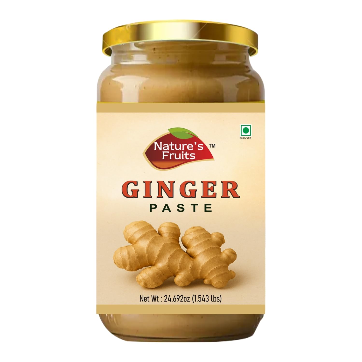 Ginger Paste - 28 oz - Pure, Vibrant Ginger Flavor - Ready-to-Use for Curries, Sauces, Soups & More - Ideal for Commercial Kitchens