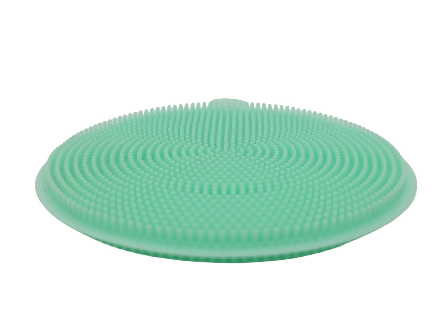 Handy Housewares 4" Round Silicone Dish Scrubbing Sponge/Vegetable Scrubber Brush (Pastel Green, 1 Pack)