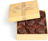 Chocolate Caramel Pecan Nut Clusters Gift Box - by It's Delish | 12 OZ Premium Dark Chocolate Covered Nuts with Carmel Clusters | Christmas Gifts Box