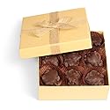 Chocolate Caramel Almond Clusters Gift Box - by It's Delish | 12 OZ Premium Dark Chocolate Covered Nuts with Carmel Cluster | Christmas Gifts Box