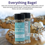Everything Bagel Spice Blend by HMR, Seasoning Mix with Sesame & Poppy Seeds, Dried Garlic & Onion, Sea Salt, 2.8 oz Shaker Bottle