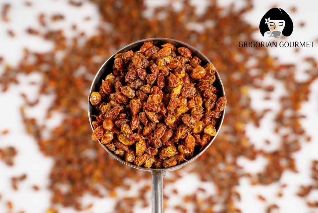 Sea Buckthorn Dried Berries (Hippophae) 5 OZ (142g) Wild Harvested | Natural Dried Whole Berries from Armenia | Perfect for Teas, Smoothies