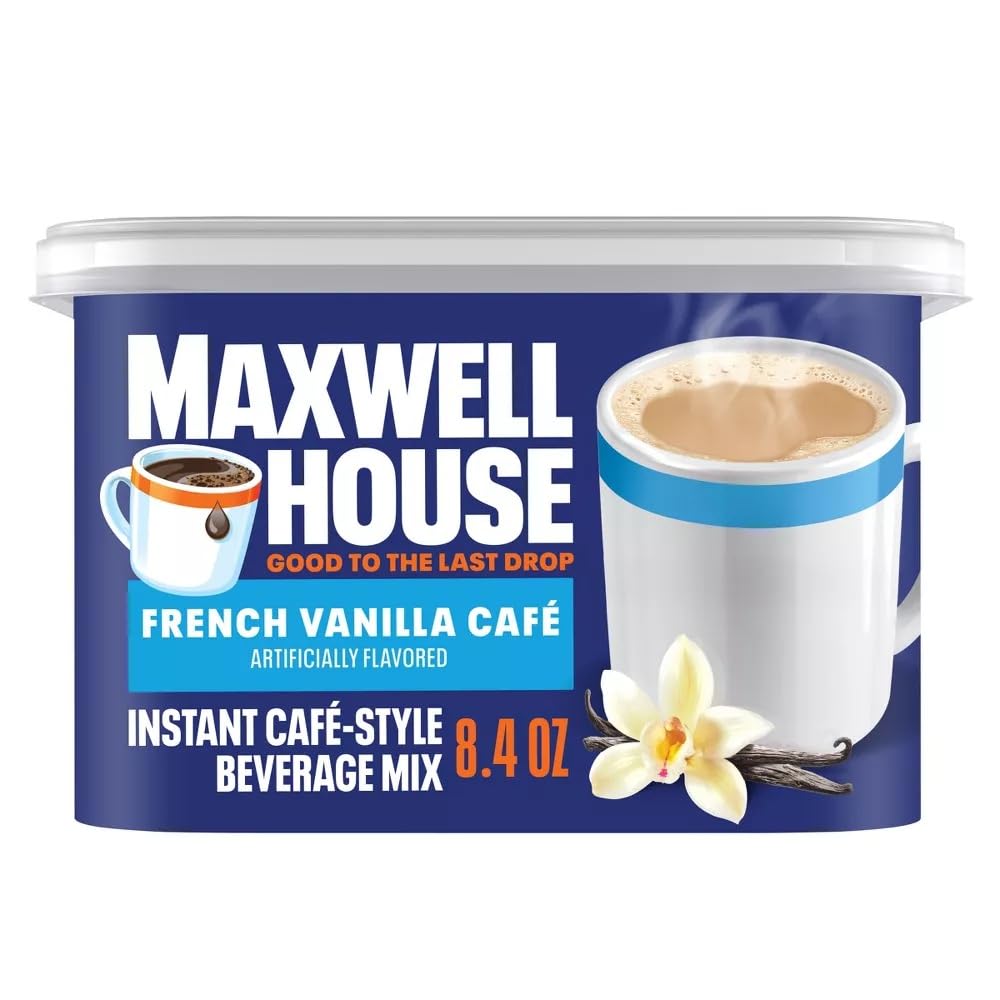 International French Vanilla Cafe, Beverage Mix, 4 Count, 33.6 Ounce