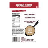 Le Sauce & Co. Savory Garlic & Butter Sauce for Moms & Cooks - Gourmet Meal Solution with Garlic, Heavy Cream & Chicken bone broth - Real Food
