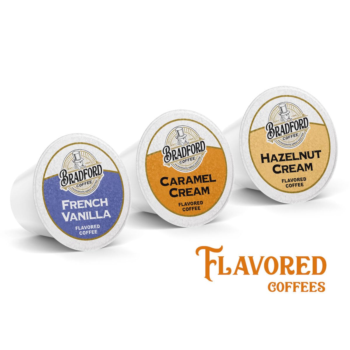 100ct Variety Pack for Keurig K-cups®, 8 Assorted Single Cup Sampler 20% more coffee per cup by Bradford Coffee