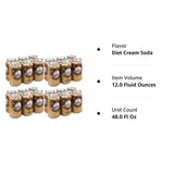 Dr. Brown Soda Cream Soda Diet 6 pack, 12-ounces (Pack of 4)